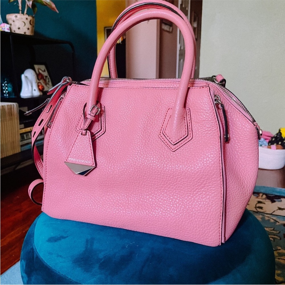 Rebecca minkoff pink hand crossbody bag mini Perry satchel-Guava - Picture 4 of 4